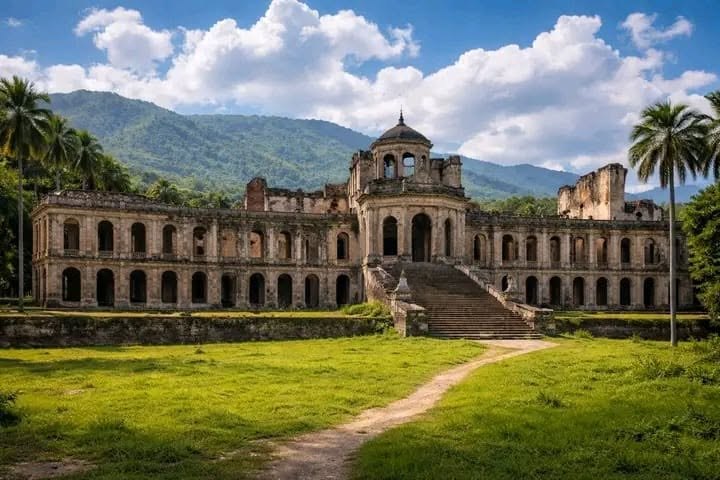 The ruined Palais aux 365 Portes in Petite-Rivière-de-l'Artibonite